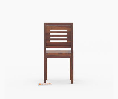 Daria Sheesham wood 6 Seater Dining Set without cushion Top chair