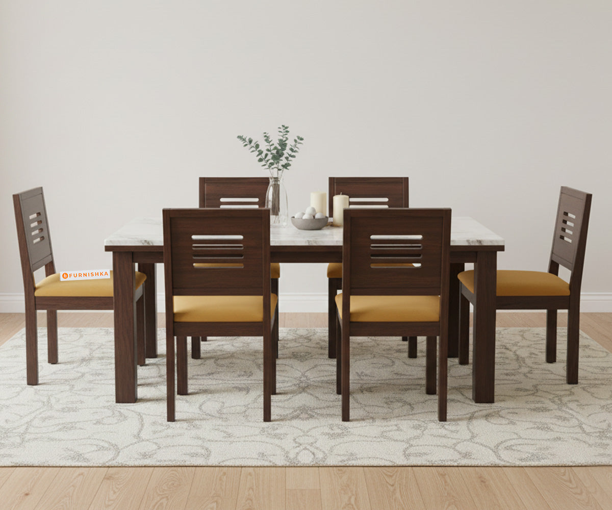 Zhera  6 Seater Dining Sets with Quartz Top