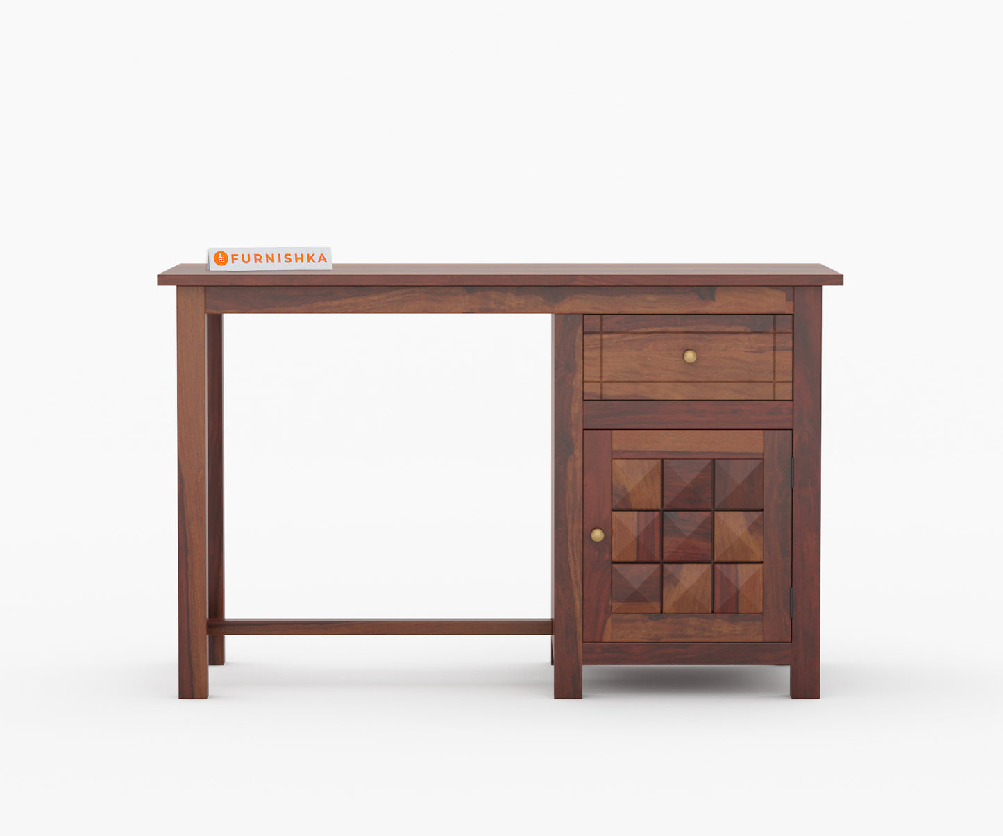 Harrison Sheesham Wood Study Table (Brown Finish)