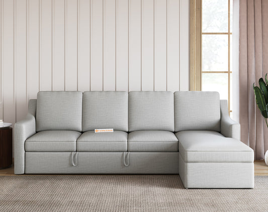 Arrasso Sofa 3+L RHS Sofa cum Bed  - Pull out Type