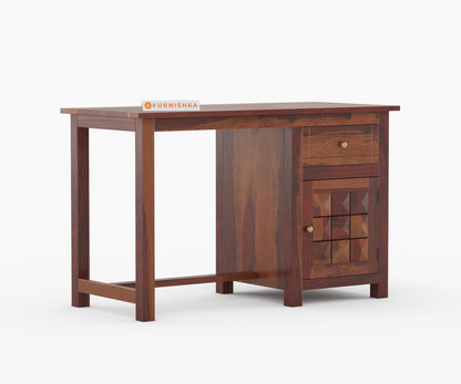 Harrison Sheesham Wood Study Table (Brown Finish)