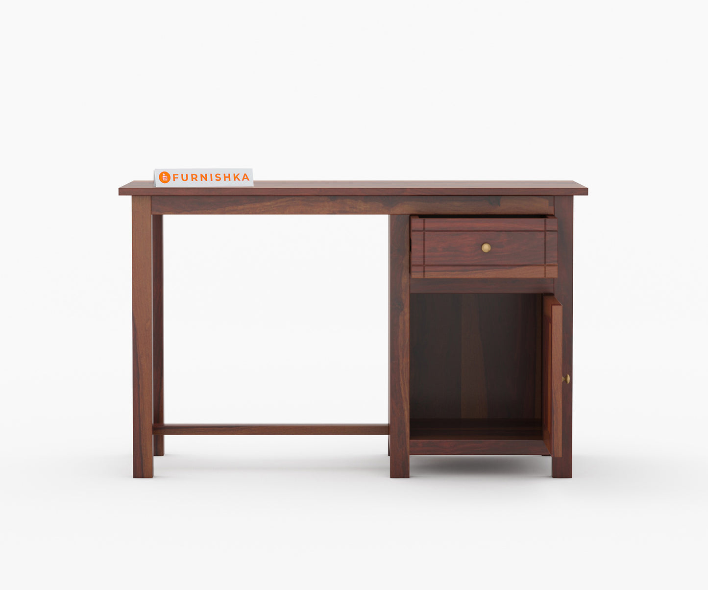 Aria Sheesham Wood Study Table (Brown Finish)