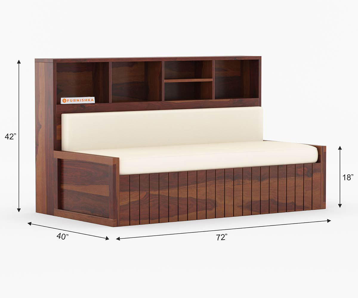 Akito Sheesham Wood Sofa Cum Bed