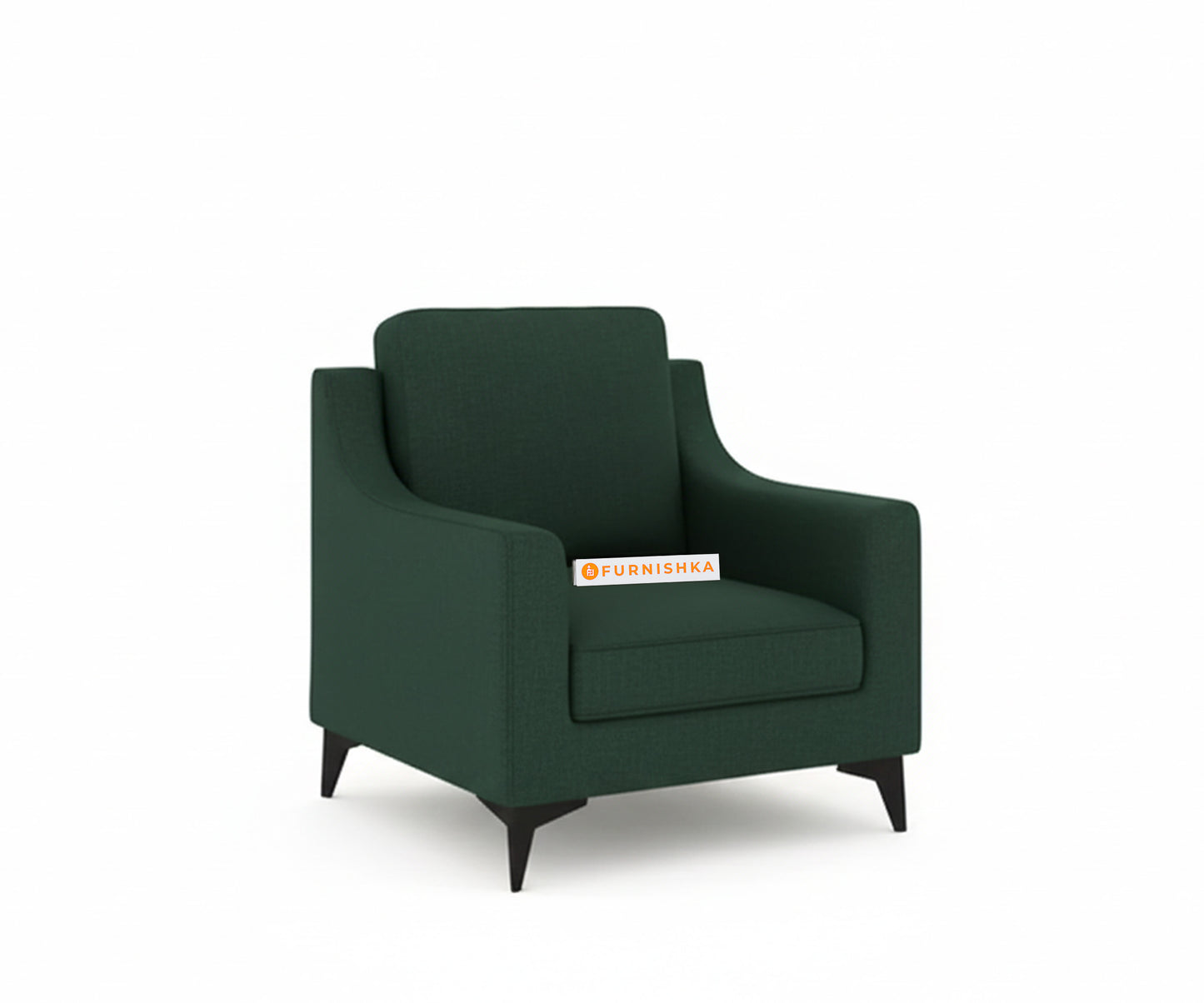 Arrasso Sofa 1 Seater Dark Green Pine