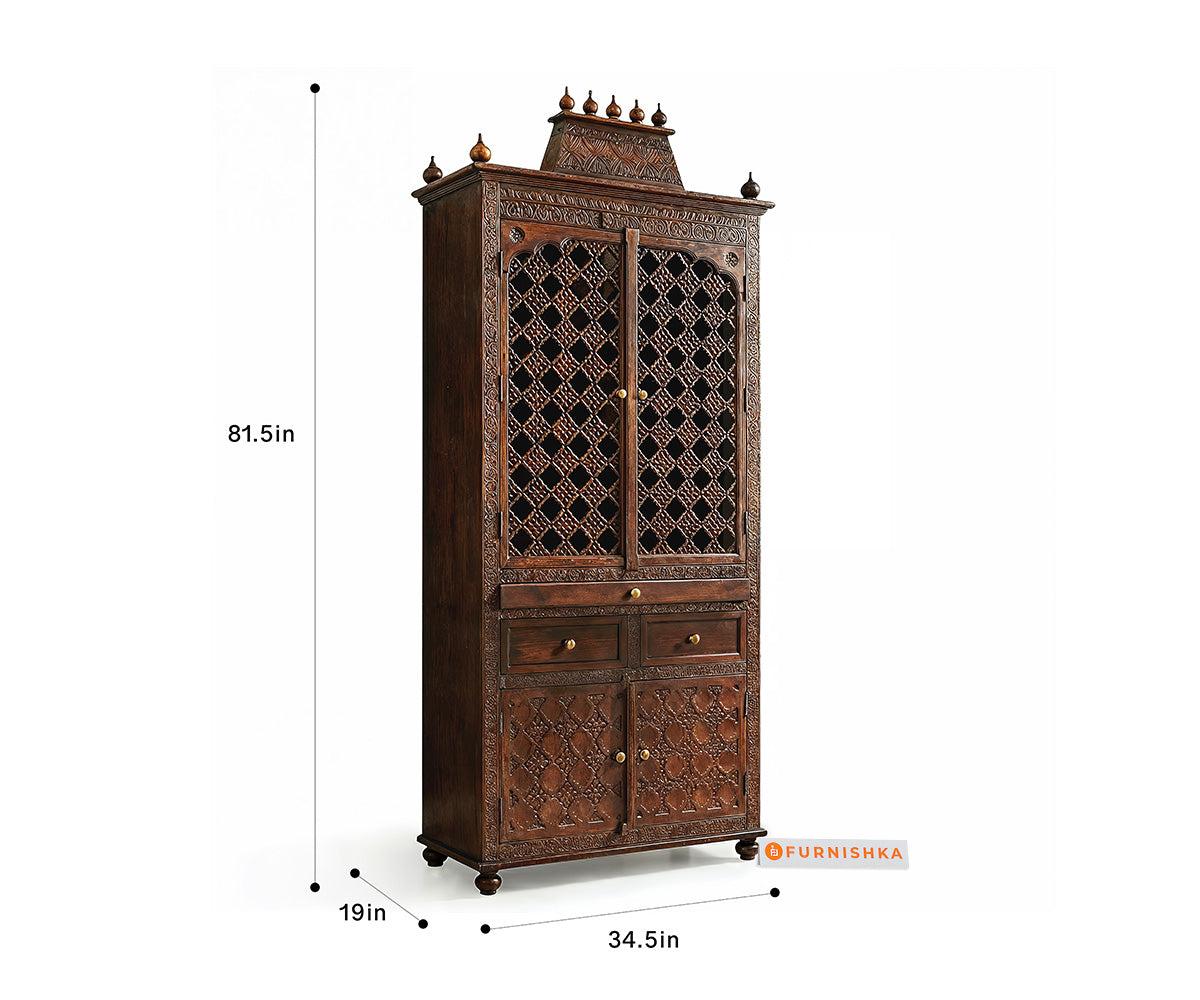 Aarogya Sheesham Wood Home Temple - Furnishka