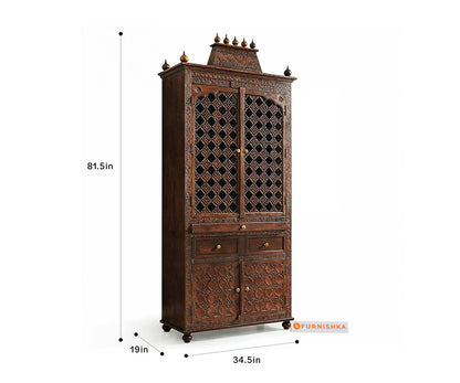 Aarogya Sheesham Wood Home Temple - Furnishka