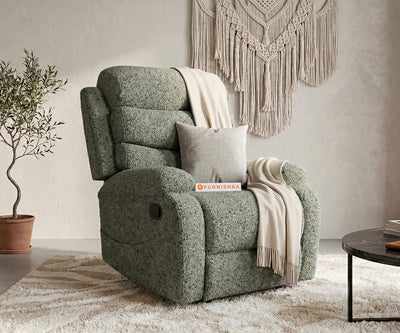 Abiza 1 Seater Manual 3R Recliner Anthology Fabric Green