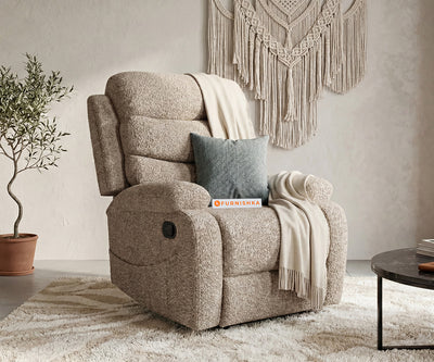Abiza 1 Seater Manual 3R Recliner Anthology Fabric Grey