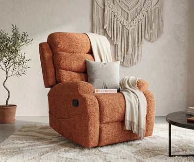 Abiza 1 Seater Manual 3R Recliner Anthology Fabric Orang