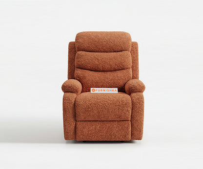 Abiza 1 Seater Manual 3R Recliner Anthology Fabric Orang - Furnishka