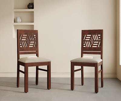 Adiva Sheesham Dining Chair Light Beige