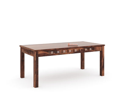 Adiva Sheesham wood 6 Seater Dining Set With Chair - Furnishka