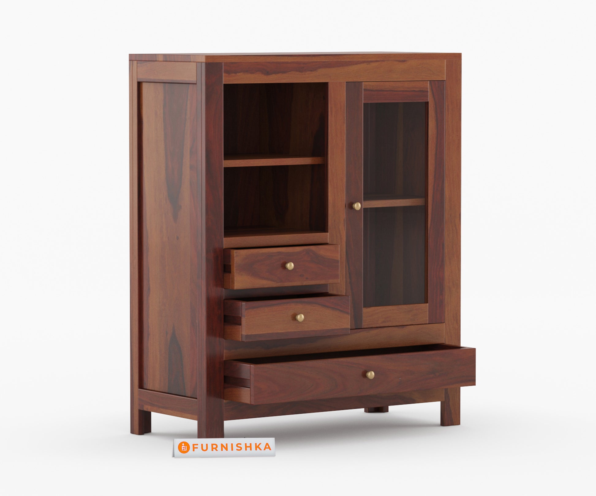 Airelle Sheesham Wood Cabinets and Sideboard - Furnishka 