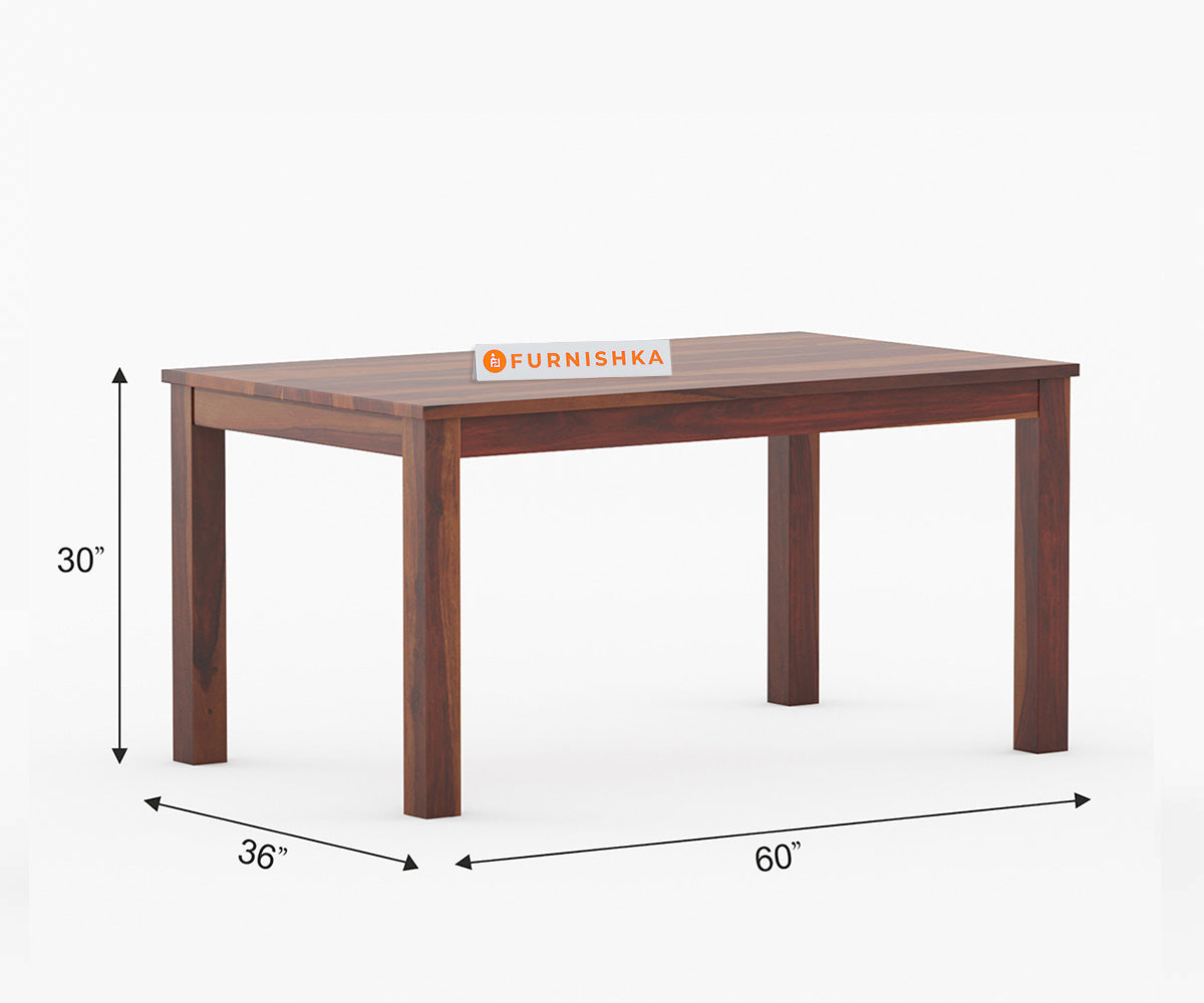 Akira Sheesham 6 Seater Dining Table - Furnishka 