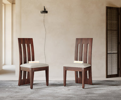 Akira Sheesham Dining Chair  Light Beige