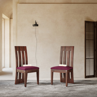 Akira Sheesham Dining Chair Red Wine