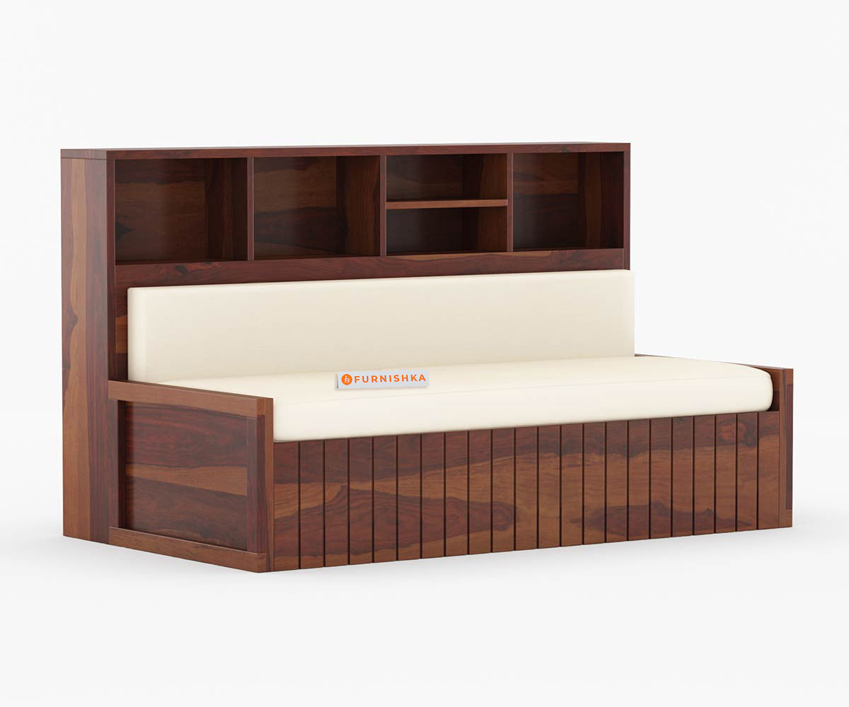 Akito Sheesham Wood Sofa Cum Bed - Furnishka 