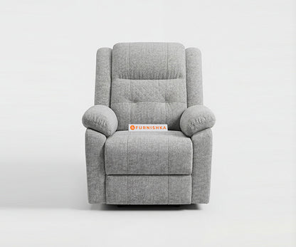 Alex 1 Seater Electric Motorised Recliner in Light Grey - Furnishka 