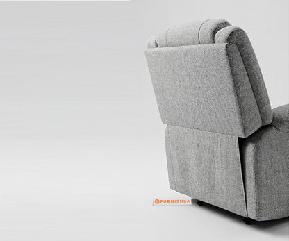 Alex 1 Seater Electric Motorised Recliner in Light Grey - Furnishka 