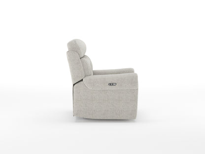 Alpen 3 + 1 + 1 Seater Recliner with Console and Rock - Cream - Furnishka 