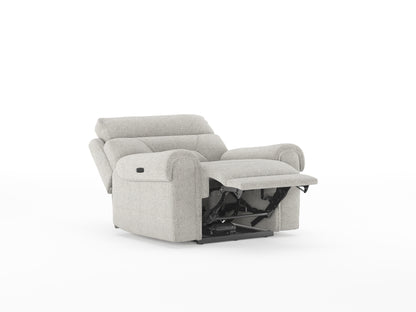 Alpen 3 + 1 + 1 Seater Recliner with Console and Rock - Cream - Furnishka 