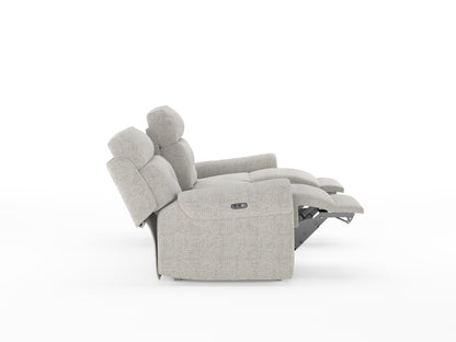 Alpen 3 + 2 Seater Recliner with Console and Rock - Cream - Furnishka 