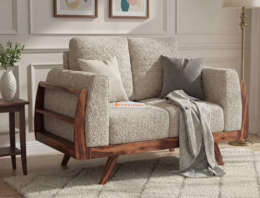 Amaari 2 Seater Sofa Set With Anthology Fabric Grey - Furnishka