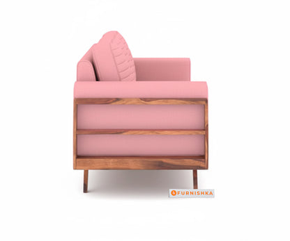 Amaari 3+2 Sofa Set Seater Flamingo Pink - Furnishka 