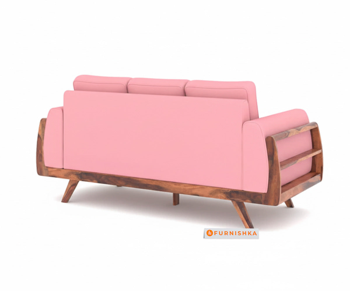Amaari 3+2 Sofa Set Seater Flamingo Pink - Furnishka 