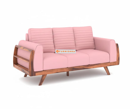 Amaari 3+2 Sofa Set Seater Flamingo Pink - Furnishka 