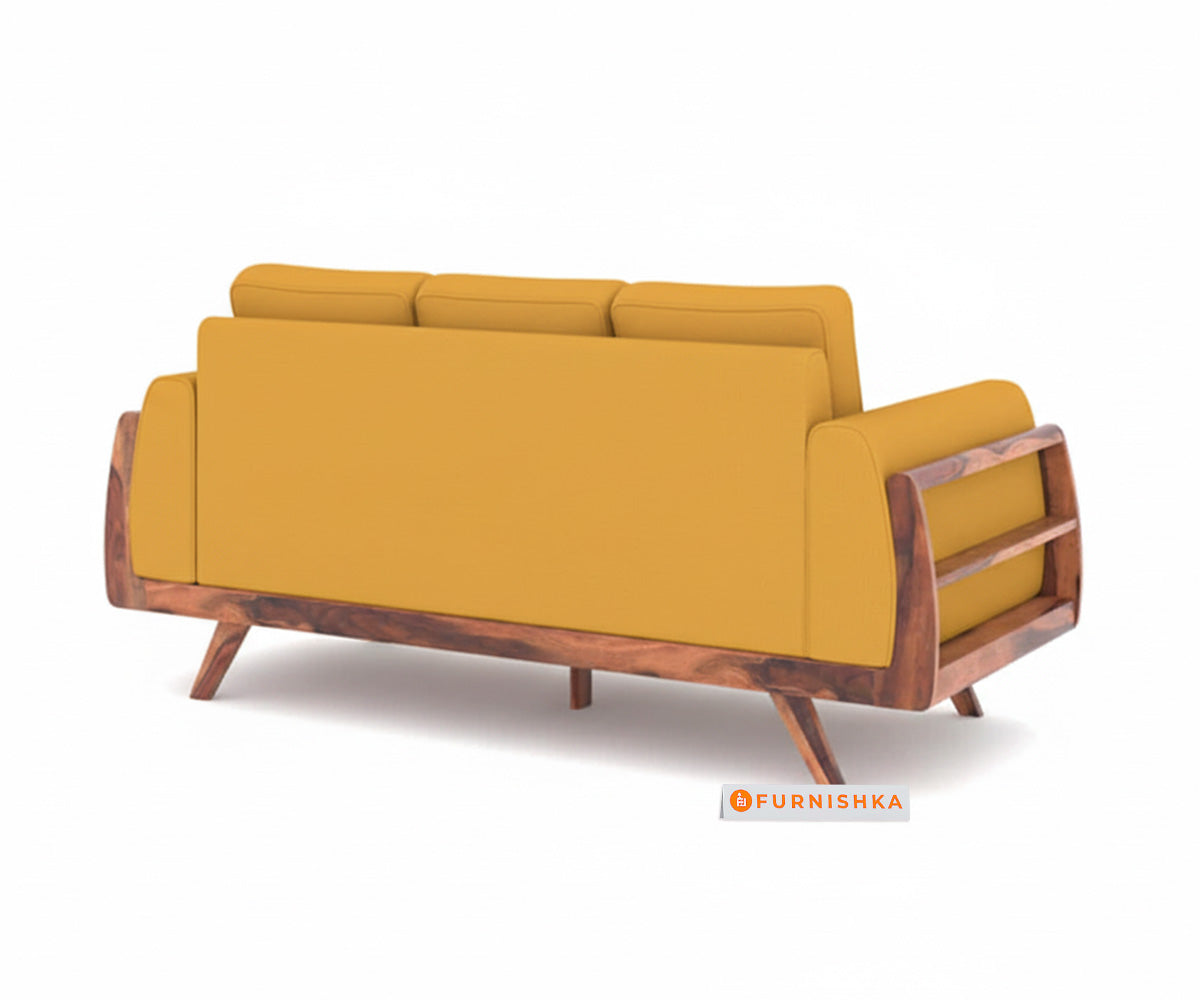 Amaari 3+2 Sofa Set Seater Mustard Yellow - Furnishka 