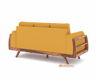 Amaari 3+2 Sofa Set Seater Mustard Yellow - Furnishka 