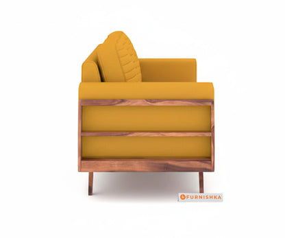 Amaari 3+2 Sofa Set Seater Mustard Yellow - Furnishka 