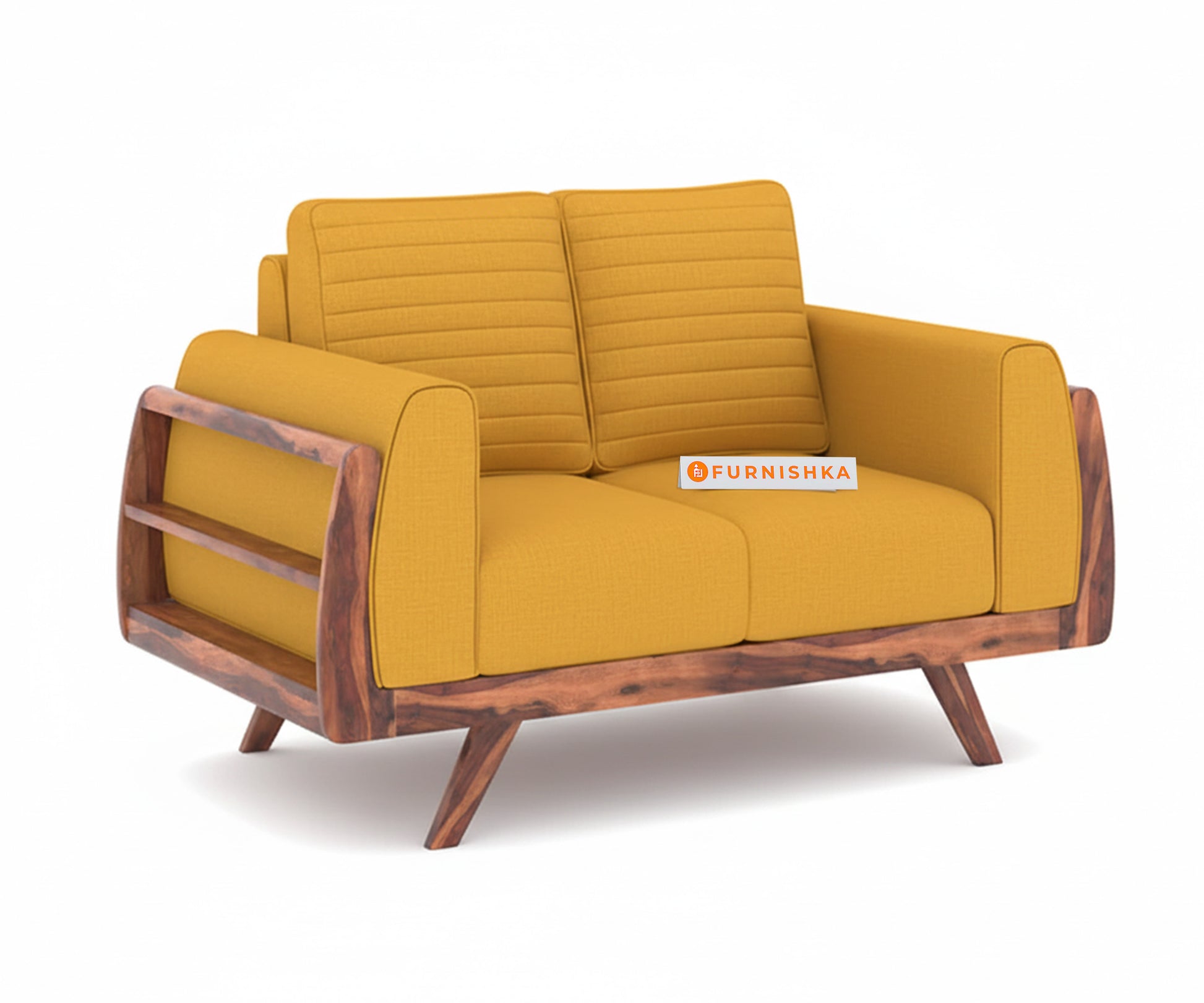 Amaari 3+2 Sofa Set Seater Mustard Yellow - Furnishka 