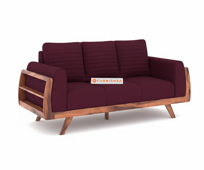 Amaari 3+2 Sofa Set Seater Red Wine - Furnishka 