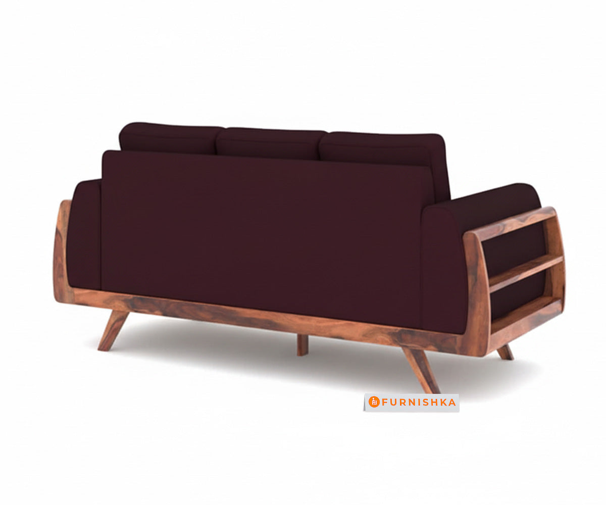 Amaari 3+2 Sofa Set Seater Red Wine - Furnishka 