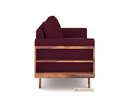 Amaari 3+2 Sofa Set Seater Red Wine - Furnishka 