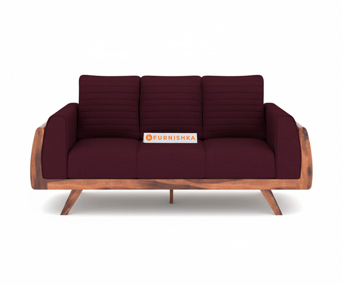 Amaari 3+2 Sofa Set Seater Red Wine - Furnishka 