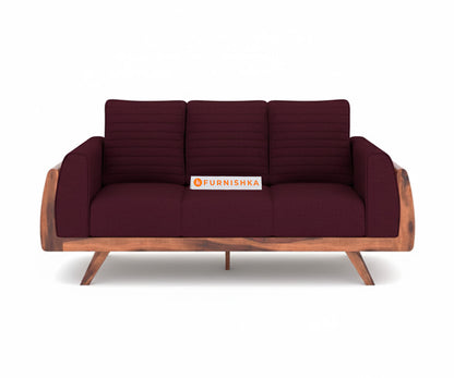 Amaari 3+2 Sofa Set Seater Red Wine - Furnishka 