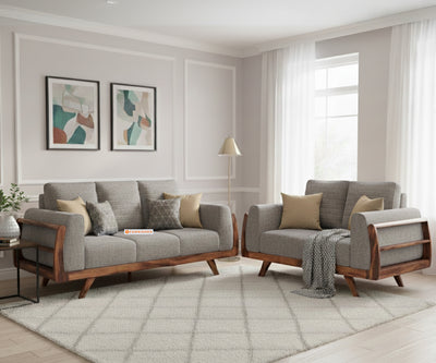 Amaari 3+2 Sofa Set Seater Trout Grey