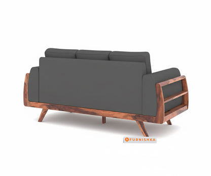 Amaari 3+2 Sofa Set Seater Trout Grey - Furnishka 