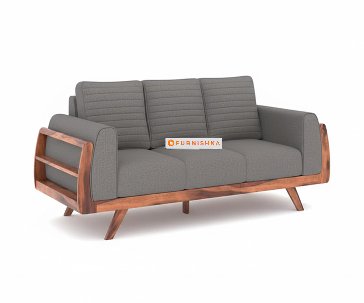 Amaari 3+2 Sofa Set Seater Trout Grey - Furnishka 