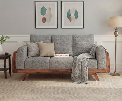 Amaari 3 Seater Sofa Set With Anthology Fabric Grey