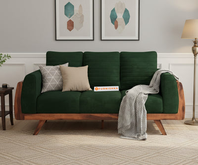 Amaari Sofa 3 Seater Dark  Pine Green