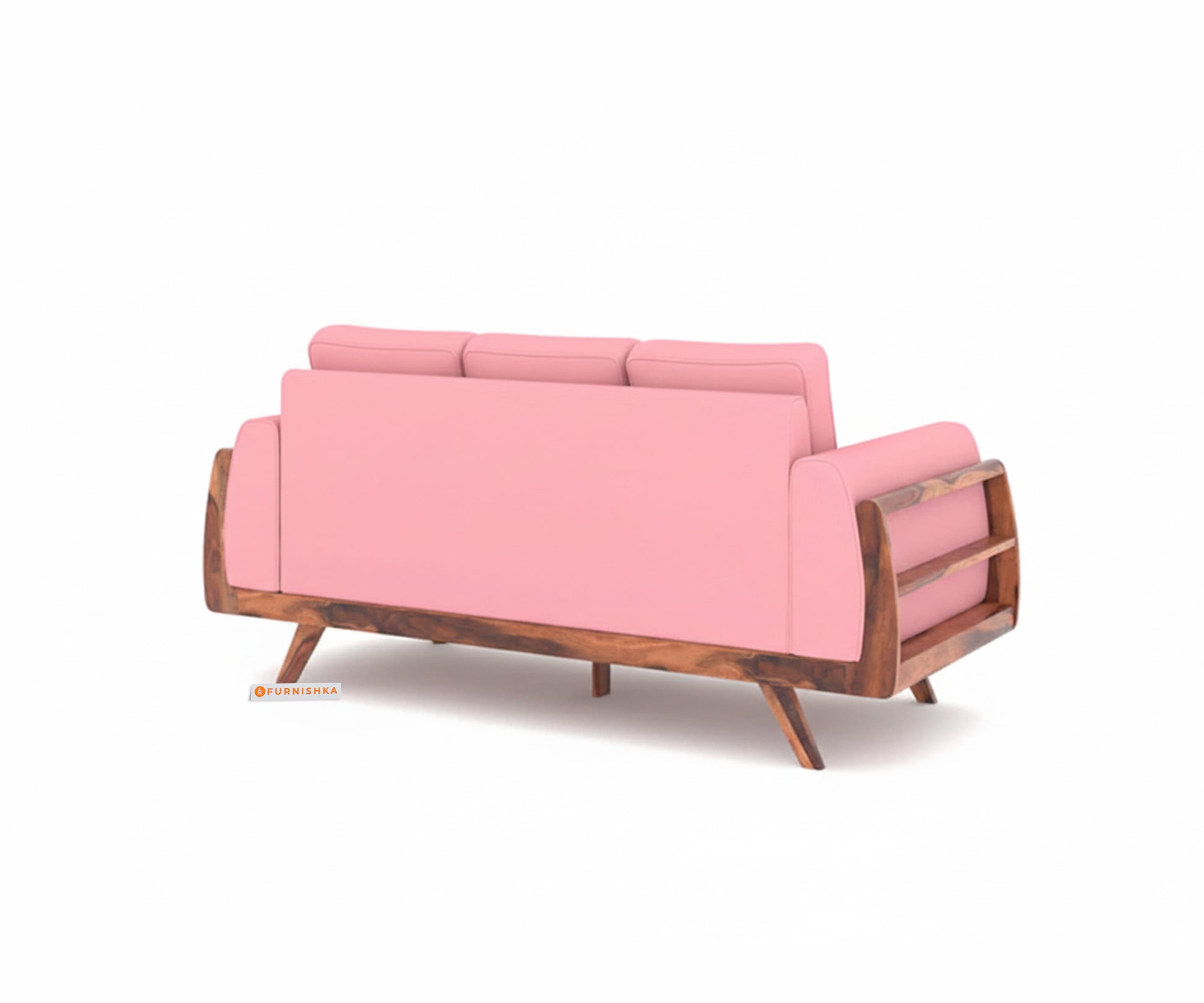 Amaari Sofa 3 Seater Flamingo Pink - Furnishka 
