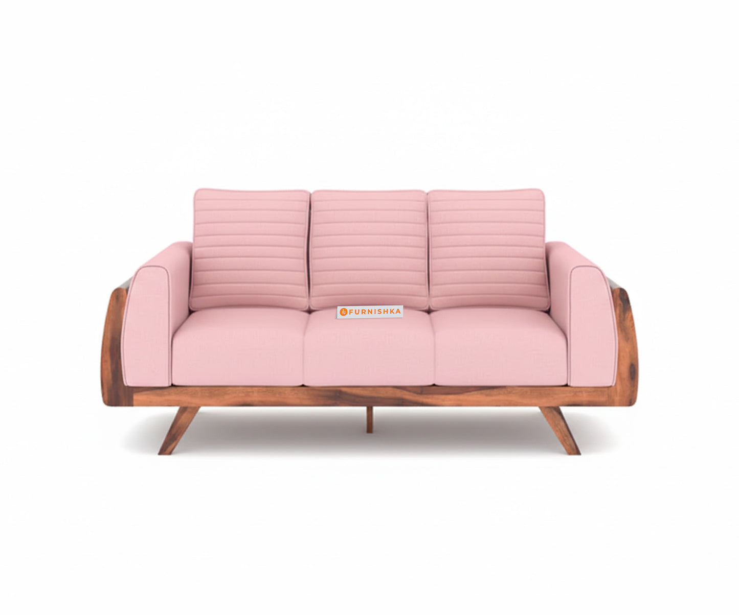 Amaari Sofa 3 Seater Flamingo Pink - Furnishka 
