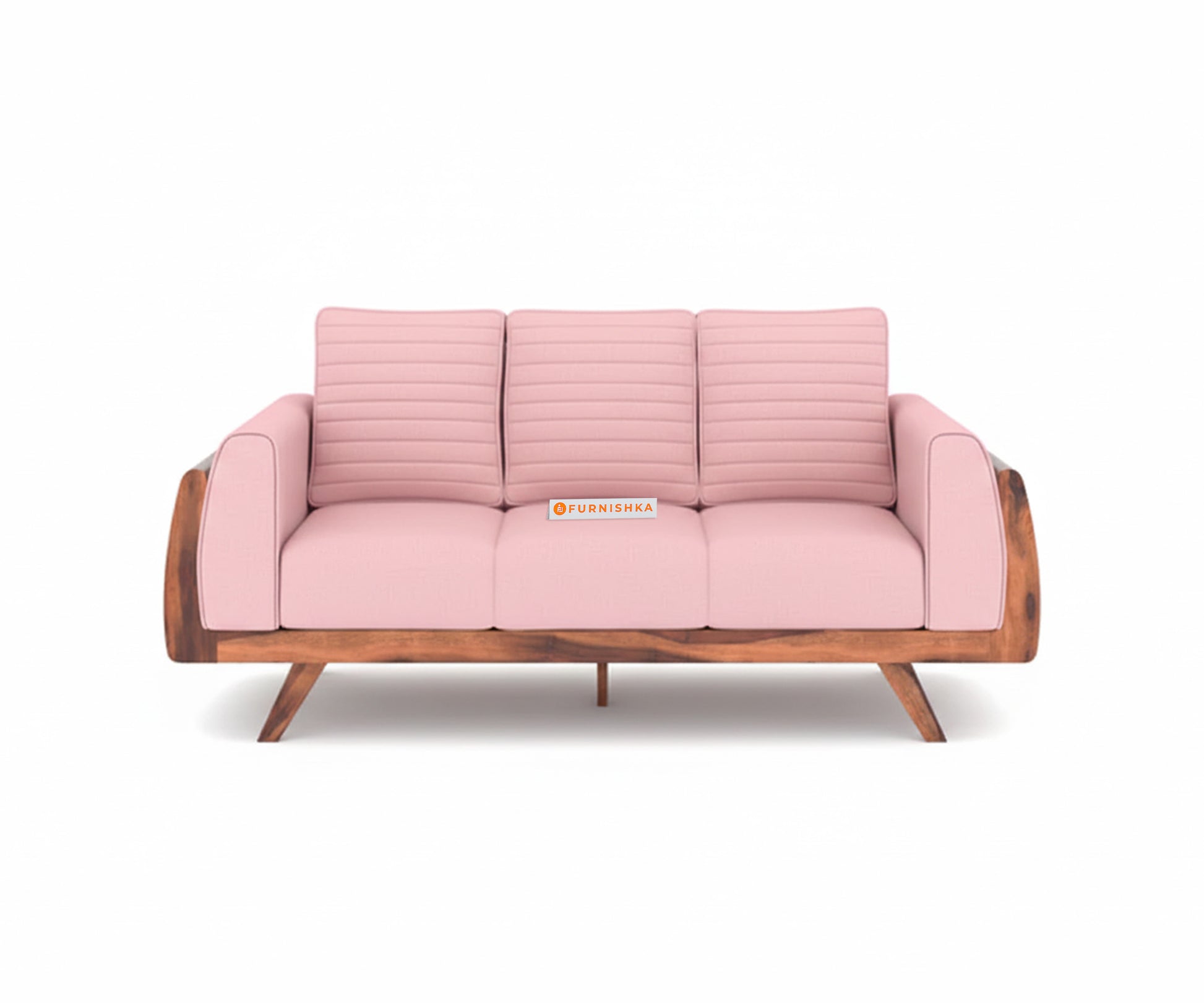 Amaari Sofa 3 Seater Flamingo Pink - Furnishka 