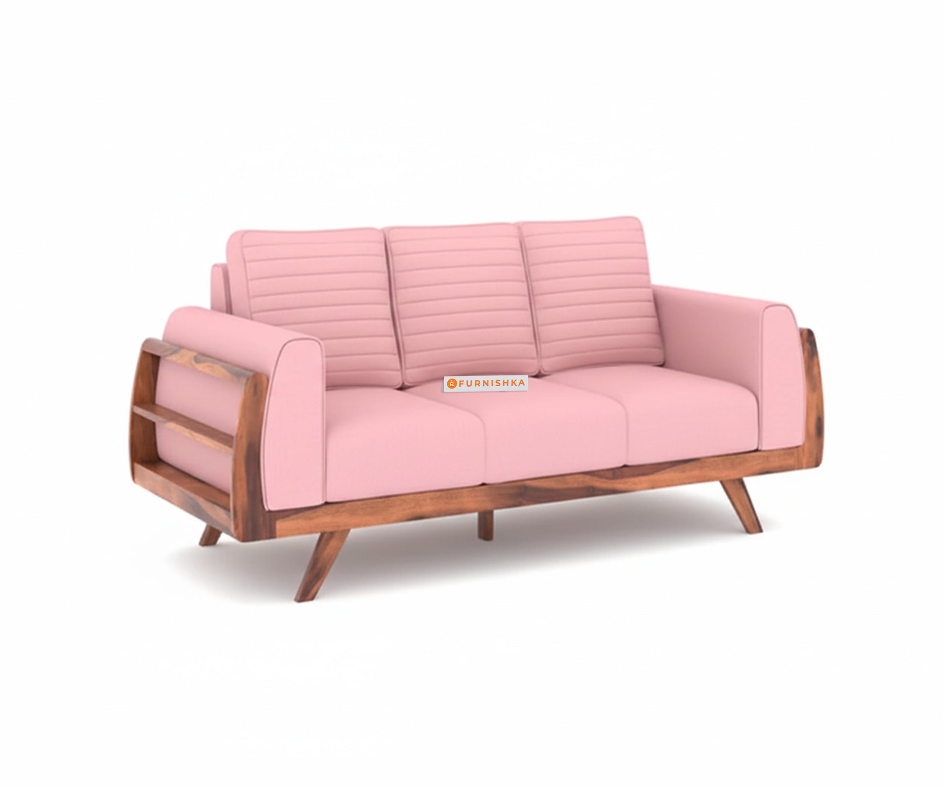 Amaari Sofa 3 Seater Flamingo Pink - Furnishka 