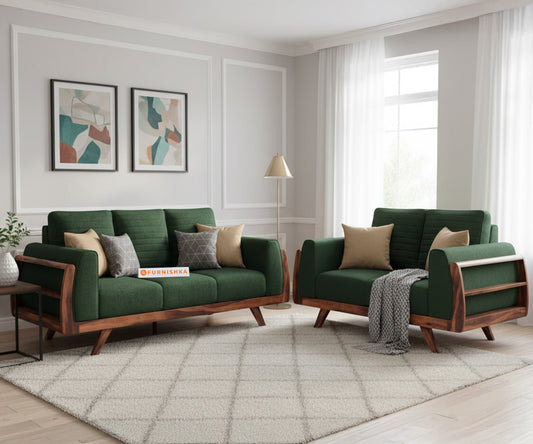 Amaari 3+2 Sofa Set Seater Pine Green