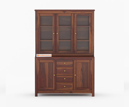 Amara Solid Wood Book Kitchen Cabinets - Furnishka 